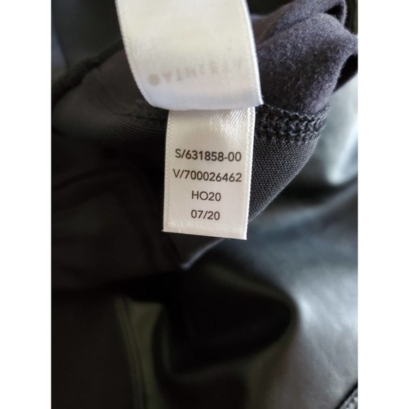 Athleta Delancey Gleam Moto Tight Leggings Pants Vegan Leather Black Size Large - Picture 6 of 9